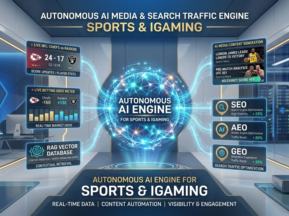 Autonomous AI Media and RAG Engine Visual